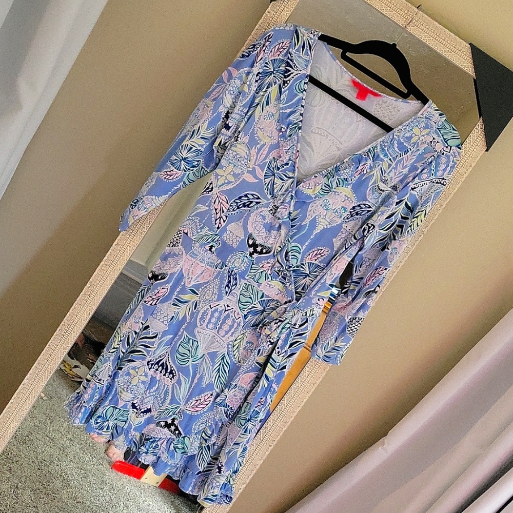 Lilly pulitzer wrap romper